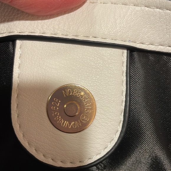 DUNE LONDON woven straw and white  faux leather tote bag - Picture 12 of 16